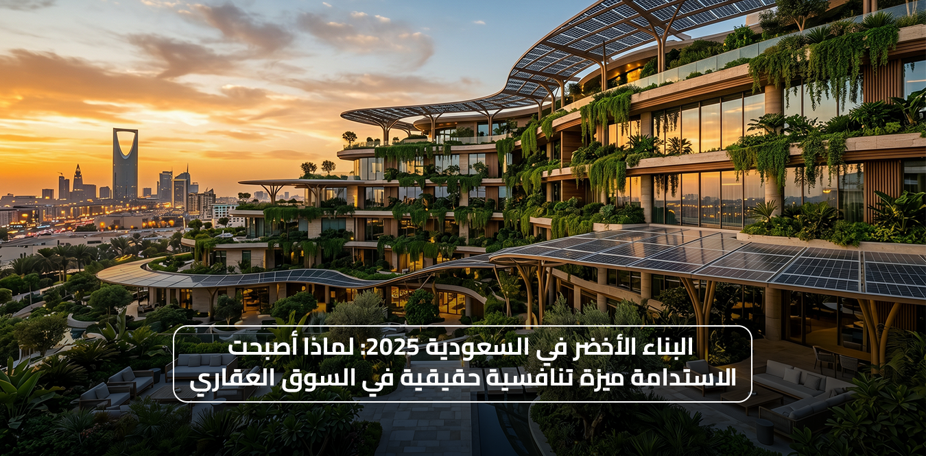 البناء الأخضر في السعودية 2025: لماذا أصبحت الاستدامة ميزة تنافسية حقيقية في السوق العقاري