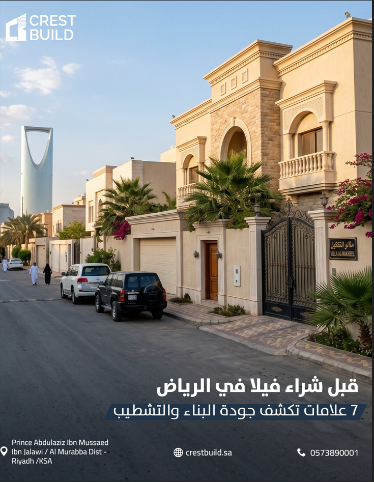 Before buying a villa in Riyadh: 7 signs that reveal the quality of construction and finishing